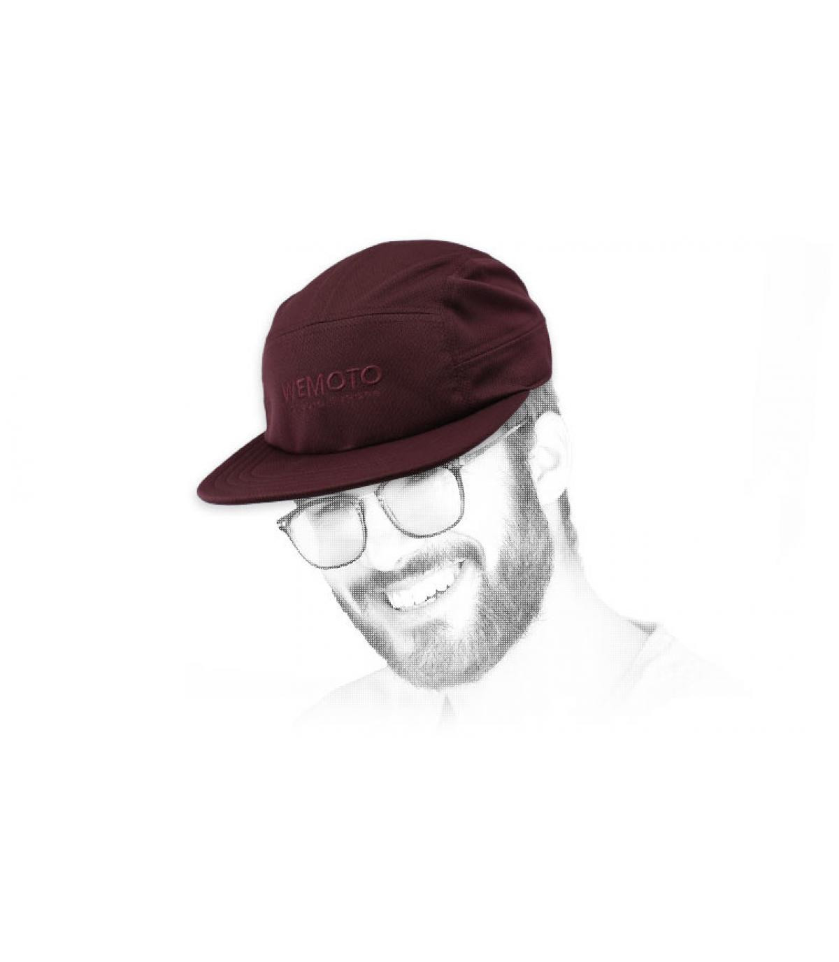 5 Panel Cap Wemoto bordeaux Studio burgundy